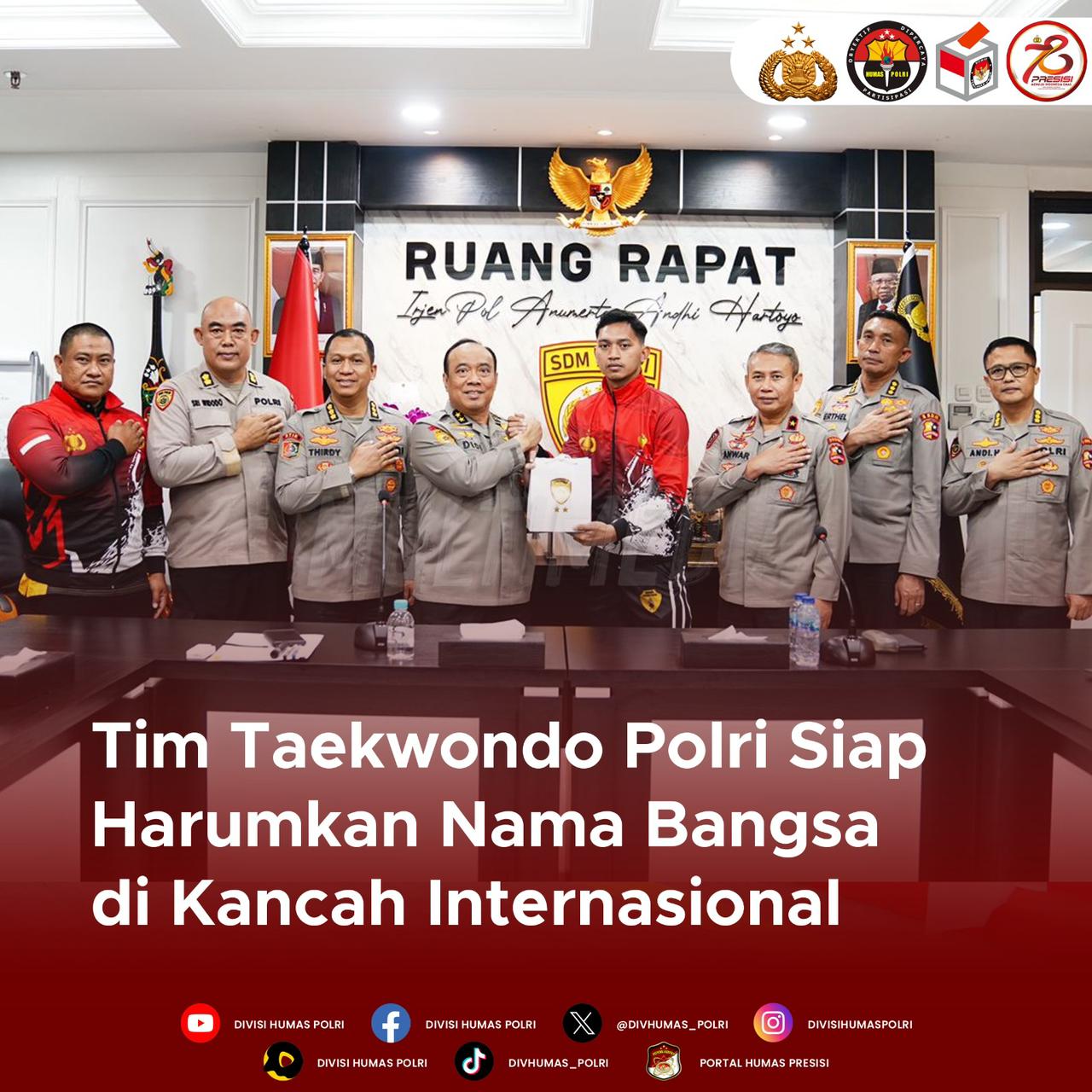 “Keberangkatan Tim Taekwondo Polri Menuju Kejuaraan Internasional: Semangat Juang dan Prestasi Terbaik”