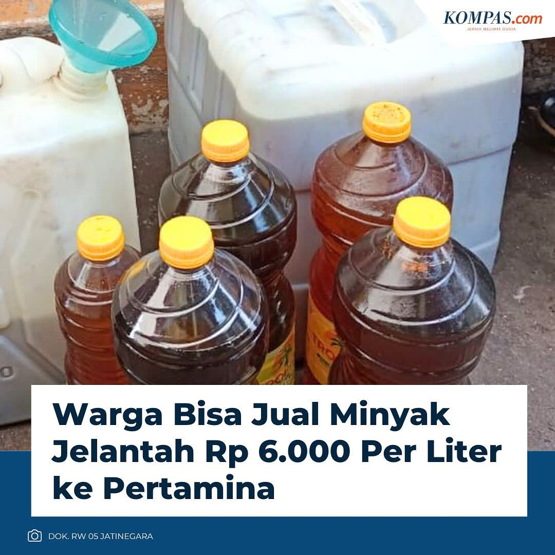 Go Green, Go Profit: Pertamina Beli Minyak Jelantah Rp 6.000/Liter, Bisnis Ramah Lingkungan yang Menguntungkan