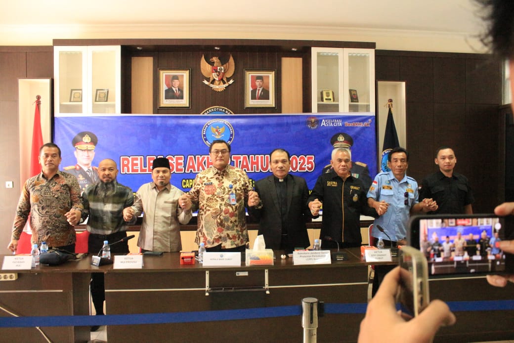 GIAN SUMUT Apresiasi BNNP Sumut atas Capaian Tahun 2025 dalam Press Release Spesial Akhir Tahun